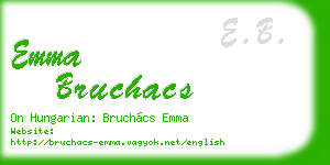 emma bruchacs business card